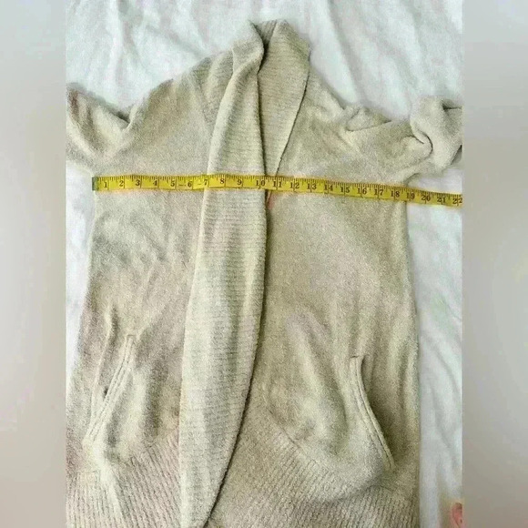 Barefoot Dreams Med Circle CozyChic Lite Shawl Collar Open Front Size XS/S - Picture 7 of 11